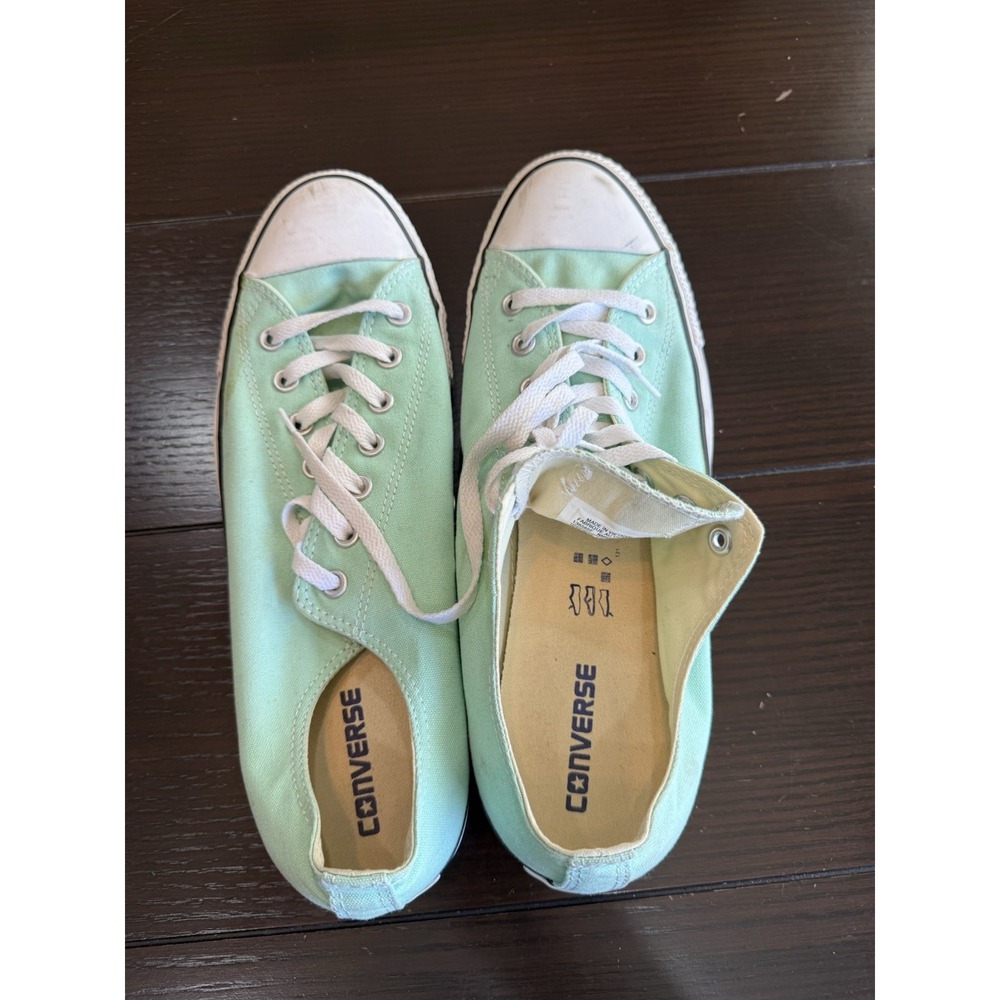 Converse M 12/W14 All Star Chuck Taylor Low Top Blue Mint Shoes